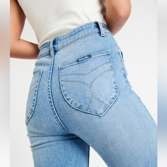 Rolla's Eastcoast Ankle High Rise Skinny Jeans - Stacey Blue size 26 - Picture 5 of 12